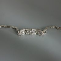6ctw Old Euro Diamond Bracelet 20k Art Deco Chinese