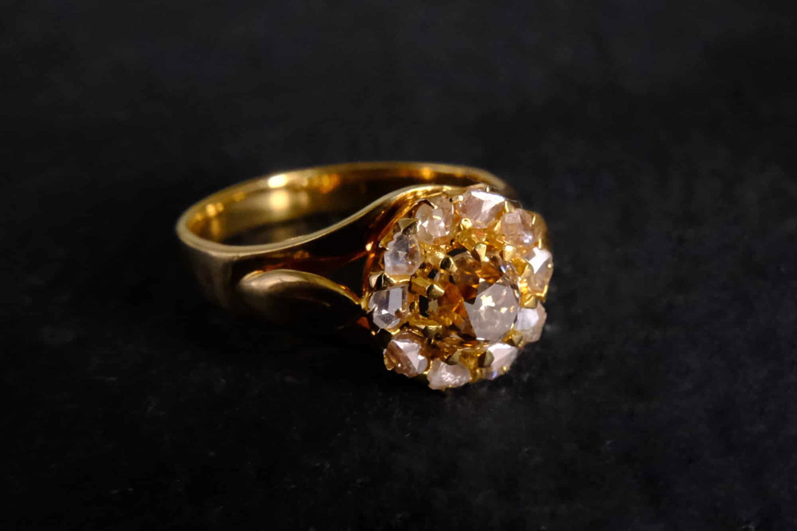 Mine Cut Diamond Ring Vintage, peranakan jewelry ring,Gem Gardener, mine cut diamond ring, diamond cluster ring antique, rose cut diamond ring antique, antique cluster rings diamond, vintage mine cut diamond rings, antique asian gold jewelry, antique rings singapore, antique jewellery singapore, diamond ring singapore