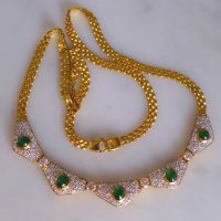 Gem Gardener, art deco emerald necklace, peranakan necklace, peranakan jewellery singapore, emerald diamond necklace gold, emerald necklace singapore