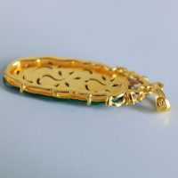 20k Antique Carved Dark Jade Pendant Chinese