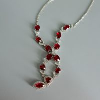 Pigeon Blood Unheated Ruby Necklace 18k
