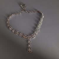 Gem Gardener, statement necklace singapore, diamond riviere necklace, diamond studded choker necklace, white diamond statement necklace, diamond necklace earring set, diamond necklace set singapore, diamond jewellery singapore
