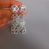 Gem Gardener, statement necklace singapore, diamond riviere necklace, diamond studded choker necklace, white diamond statement necklace, diamond necklace earring set, diamond necklace set singapore, diamond jewellery singapore