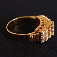 20k Tiered Diamond Ring Chinese Mid-century