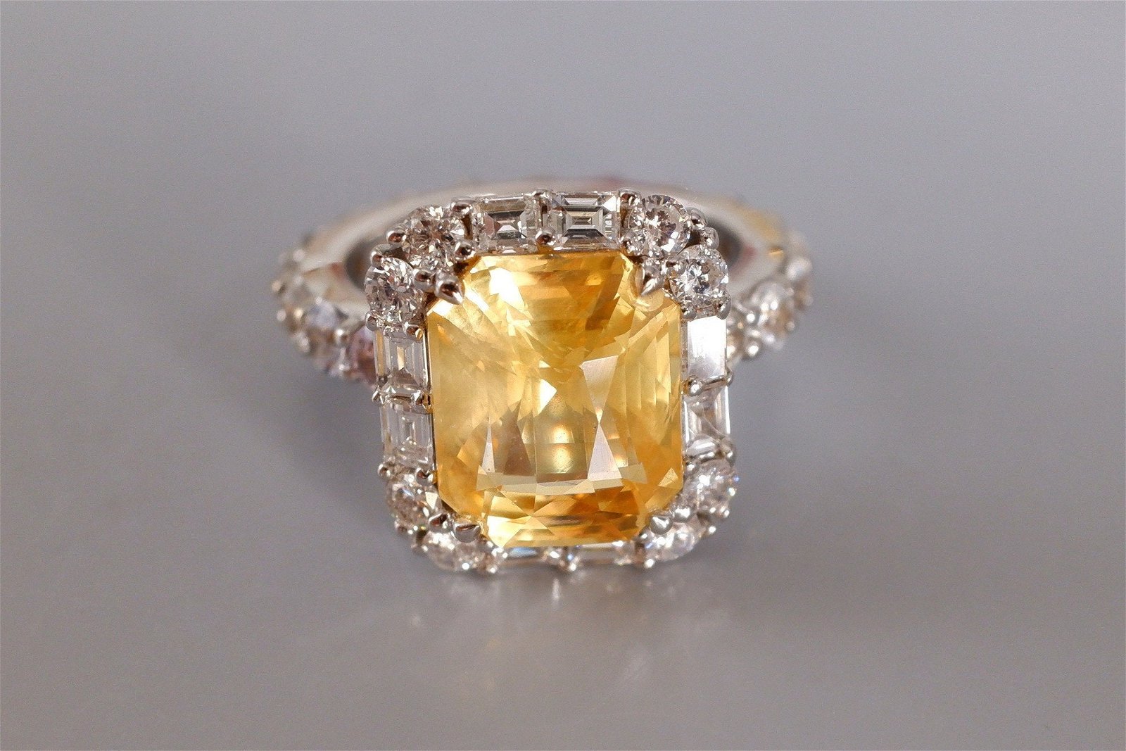 Gem Gardener, yellow sapphire ring singapore, yellow sapphire halo ring, art deco yellow sapphire ring, unheated yellow sapphire ring, yellow sapphire diamond ring, unheated sapphire singapore, vintage rings singapore