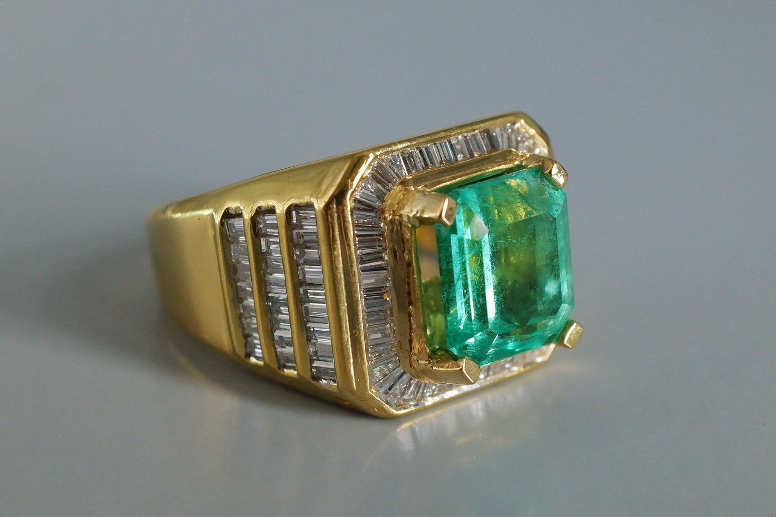 Gem Gardener, emerald pinky ring mens, emerald and diamond mens ring, mens ring singapore, colombian emerald mens ring, vintage mens rings for sale, emerald signet ring mens, emerald ring singapore, vintage emerald gold rings