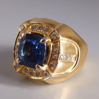 Gem Gardener, blue sapphire ring mens, blue sapphire and diamond mens ring blue, sapphire ring singapore, vintage mens sapphire ring, dark blue sapphire ring, mens vintage sapphire rings, mens ring singapore, vintage mens rings for sale