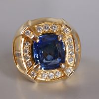 Gem Gardener, blue sapphire ring mens, blue sapphire and diamond mens ring blue, sapphire ring singapore, vintage mens sapphire ring, dark blue sapphire ring, mens vintage sapphire rings, mens ring singapore, vintage mens rings for sale