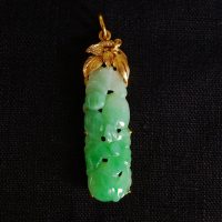 Gem Gardener, carved jade pendant antique, vintage carved jade pendant, jade pendant singapore, vintage jade jewelry for sale, antique jade jewelry for sale, jade jewelry singapore, art nouveau jade