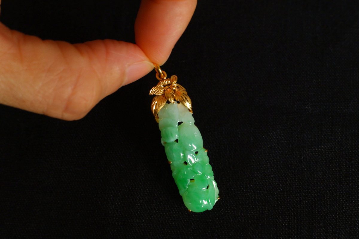 carved jade necklace