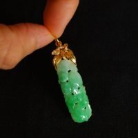 Gem Gardener, carved jade pendant antique, vintage carved jade pendant, jade pendant singapore, vintage jade jewelry for sale, antique jade jewelry for sale, jade jewelry singapore, art nouveau jade