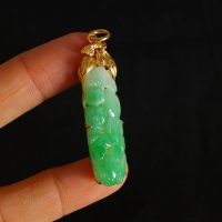 Gem Gardener, carved jade pendant antique, vintage carved jade pendant, jade pendant singapore, vintage jade jewelry for sale, antique jade jewelry for sale, jade jewelry singapore, art nouveau jade