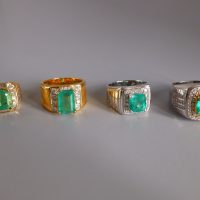 Gem Gardener, emerald pinky ring mens, emerald and diamond mens ring, mens ring singapore, colombian emerald mens ring, vintage mens rings for sale, emerald signet ring mens, emerald ring singapore, vintage emerald gold rings, vintage emerald rings, emerald ring singapore, Men's Gemstone Rings