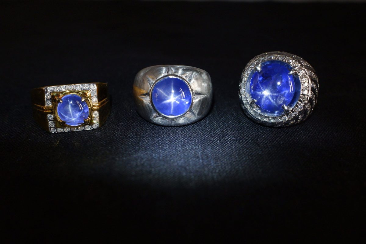 Gem Gardener, star sapphire ring mens, big star sapphire ring, ceylon blue star sapphire ring, mens cabochon sapphire ring, mens ring singapore, vintage mens rings for sale