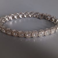Gem Gardener, rose cut diamond tennis bracelet, art deco diamond bracelet, rose cut diamond bracelet, dainty diamond bracelet, diamond tennis bracelet singapore, diamond bracelet singapore
