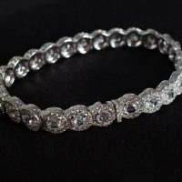 Gem Gardener, rose cut diamond tennis bracelet, art deco diamond bracelet, rose cut diamond bracelet, dainty diamond bracelet, diamond tennis bracelet singapore, diamond bracelet singapore