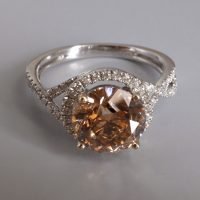 Gem Gardener, fancy brown diamond ring, chocolate diamond ring, fancy brown diamond engagement ring, brown diamond rings for sale, 3 carat diamond ring singapore