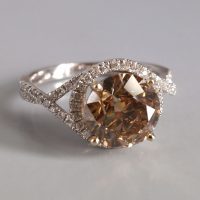 Gem Gardener, fancy brown diamond ring, chocolate diamond ring, fancy brown diamond engagement ring, brown diamond rings for sale, 3 carat diamond ring singapore