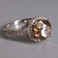 Gem Gardener, fancy brown diamond ring, chocolate diamond ring, fancy brown diamond engagement ring, brown diamond rings for sale, 3 carat diamond ring singapore