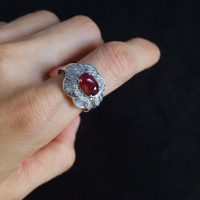 1.95ct Unheated Ruby Art Deco Ring 3