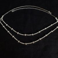 4ct Tiered Diamond Choker Necklace 18k