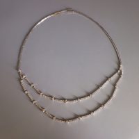 4ct Tiered Diamond Choker Necklace 18k