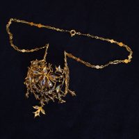 Antique Diamond Filigree Choker Necklace Chinese
