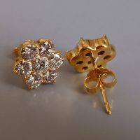 2.5ctw Antique Diamond Stud Earrings 20k Chinese
