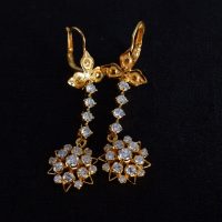 dangle drop diamond earrings, peranakan earrings, straits chinese jewelry, diamond earrings vintage, peranakan style earrings, diamond earrings singapore, peranakan jewellery singapore, antique peranakan jewelry, Gem Gardener