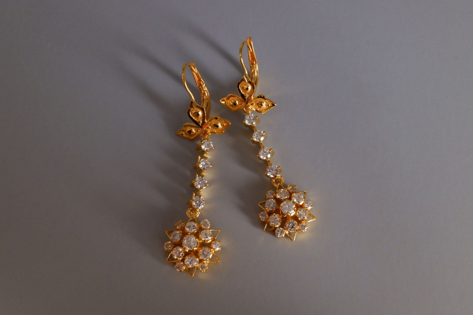 dangle drop diamond earrings, peranakan earrings, straits chinese jewelry, diamond earrings vintage, peranakan style earrings, diamond earrings singapore, peranakan jewellery singapore, antique peranakan jewelry, Gem Gardener