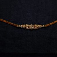 Mid-century Floral Diamond Bracelet Chinese 18k