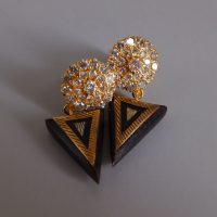 Antique Diamond Pendant Earrings 18k Chinese Victorian
