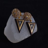 Antique Diamond Pendant Earrings 18k Chinese Victorian