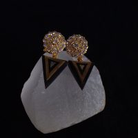 Antique Diamond Pendant Earrings 18k Chinese Victorian