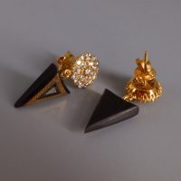 Antique Diamond Pendant Earrings 18k Chinese Victorian