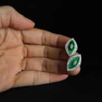 jade stud earrings, jadeite stud earrings, marquise jade, art deco jade earrings, jade earrings singapore, jade stud earrings singapore, jade platinum earrings, Gem Gardener