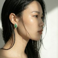 jade stud earrings, jadeite stud earrings, marquise jade, art deco jade earrings, jade earrings singapore, jade stud earrings singapore, jade platinum earrings, Gem Gardener