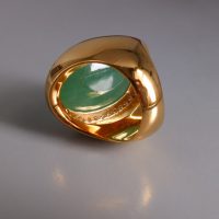 Gem Gardener, large jade ring, art deco jade ring, big green jade ring, jadeite jade rings for sale, mens vintage gold jade ring, mens vintage jadeite ring, jade ring singapore