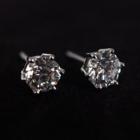 Gem Gardener, 1ct diamond stud earrings, diamond stud earrings 1 carat each, diamond stud earrings singapore, d vs2 diamond, f vs1 diamond, 2ct diamond stud earrings white gold, buy GIA certified diamond stud earrings, diamond jewellery singapore, diamond jewelry singapore, fine diamond jewellery online shopping