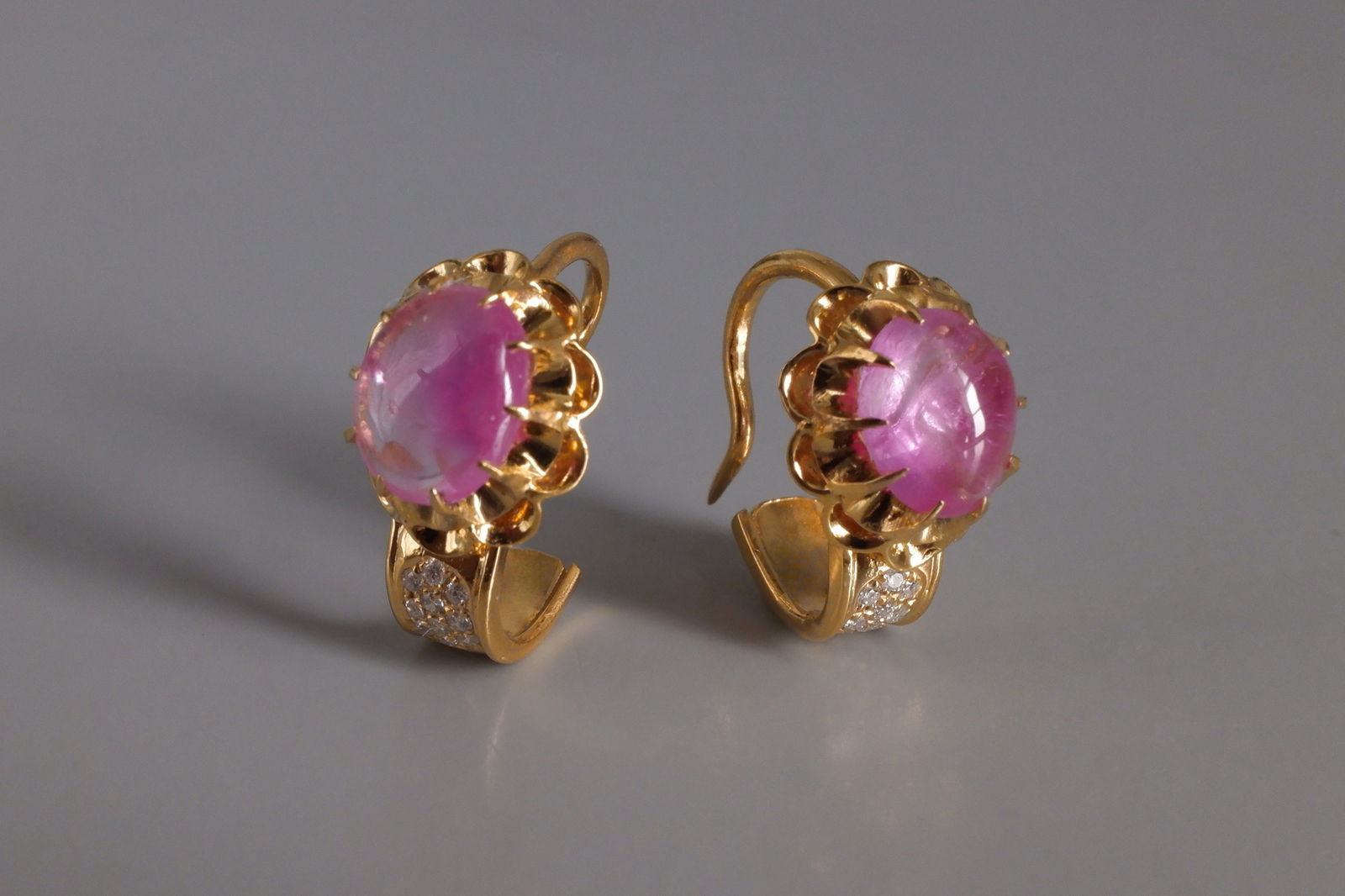 Gem Gardener, 24k chinese gold earrings, burma ruby earrings, antique burmese ruby earrings, ruby earrings singapore, ruby cabochon gold earrings, antique chinese gold jewelry, vintage chinese gold jewelry, chinese jewellery singapore