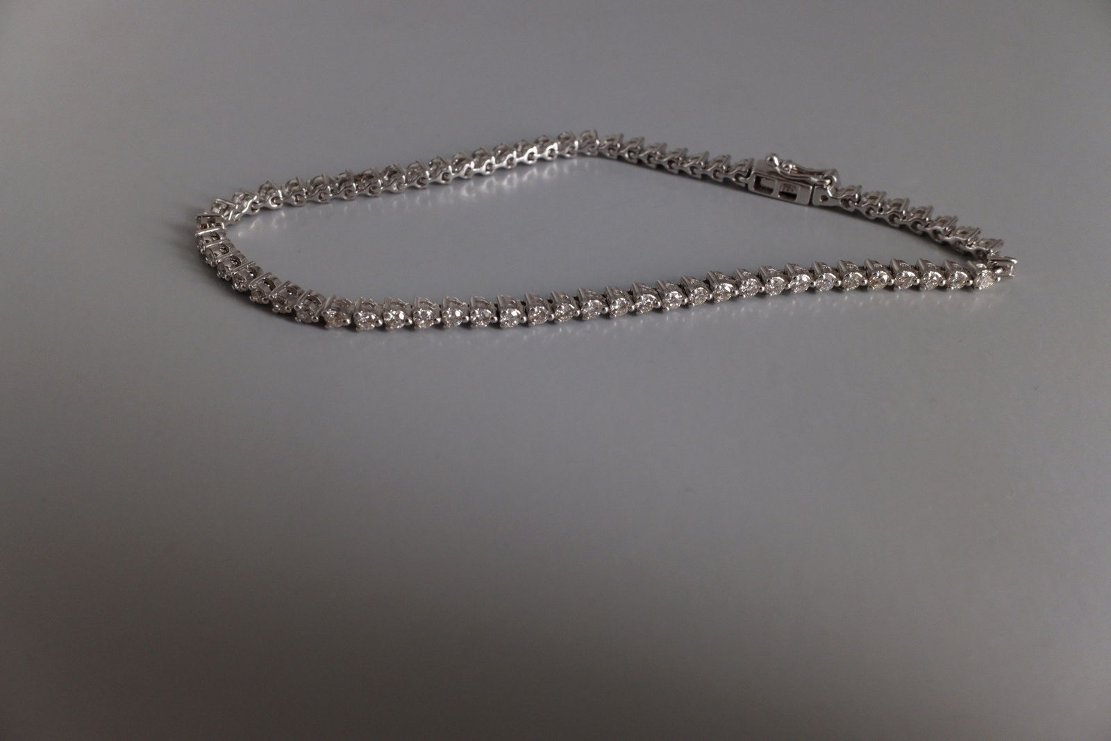 2mm Thin Diamond Tennis Bracelet 18k Gem Gardener