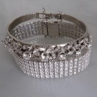 Gem Gardener, vintage white gold diamond bracelet, diamond bangle bracelet white gold, antique white gold diamond bracelet, diamond bracelet watch band, diamond bracelet singapore