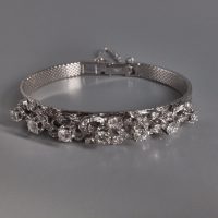 Gem Gardener, vintage white gold diamond bracelet, diamond bangle bracelet white gold, antique white gold diamond bracelet, diamond bracelet watch band, diamond bracelet singapore