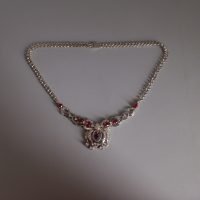 Ruby & Pink Sapphire Lavaliere Necklace 18k