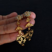 peranakan earrings, chinese dangle earrings, peranakan earrings singapore, straits chinese jewelry, vintage diamond dangle earrings, antique peranakan jewellery, Gem Gardener
