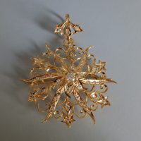 Antique Diamond Pendant Brooch, diamond star brooch pendant, diamond brooch/pendant, antique gold jewellery singapore