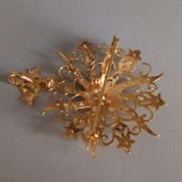 Antique Diamond Pendant Brooch, diamond star brooch pendant, diamond brooch/pendant, antique gold jewellery singapore
