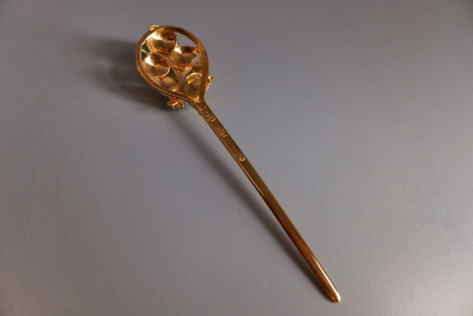 Art Nouveau Antique Chinese Hairpin Stick 22k Spring Gem Gardener   Art Nouveau Antique Chinese Hair Stick Pin 22k Spring 600a0ddd 