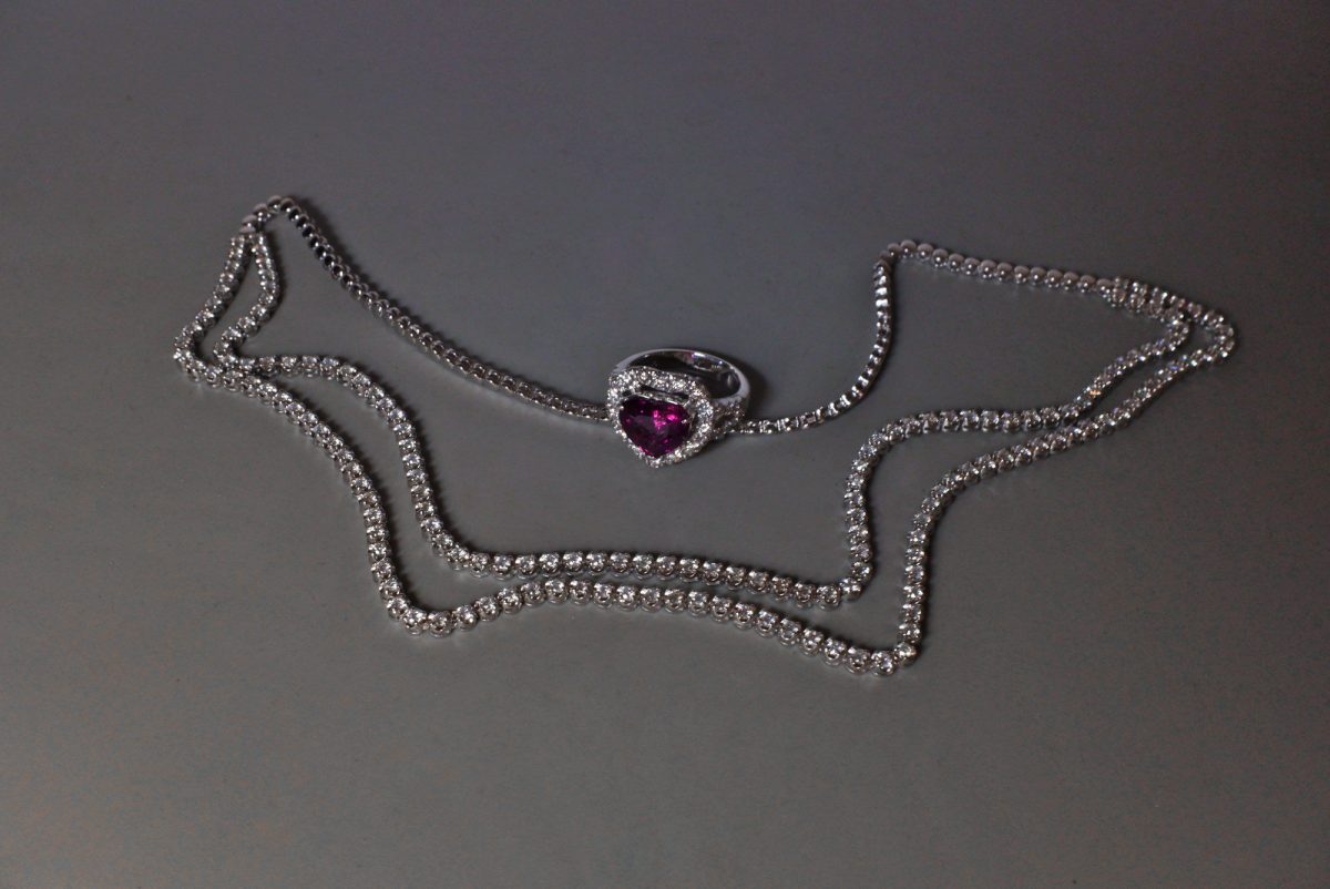 Two Strand Tier Diamond Necklace 18k Gem Gardener