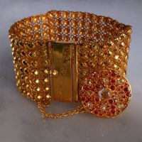 Gem Gardener, wide solid gold bracelet, antique chinese gold bracelet, antique gold charm bracelets for sale, gold etruscan bracelet, peranakan gold bracelet, vintage jewellery singapore, antique jewellery singapore, antique chinese gold jewelry